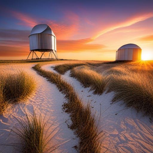 Surreal Landscape: Grass Speaks to Satellites