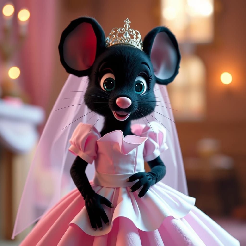 Minnie Mouse Inspired Bride in Live Action