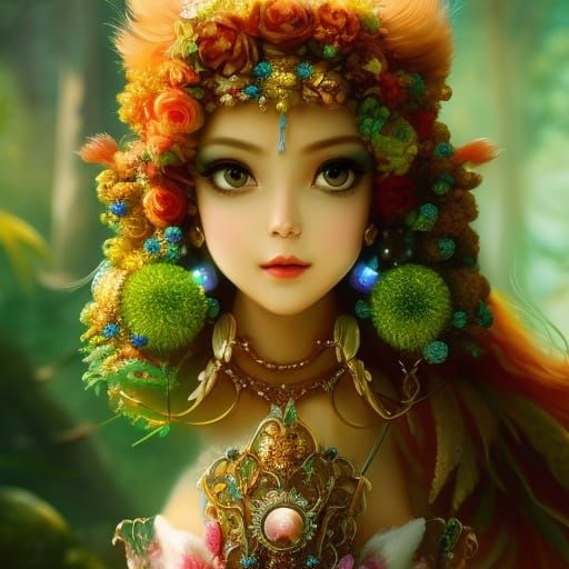 Candypunk Cupcake Portrait with Steampunk Frosting