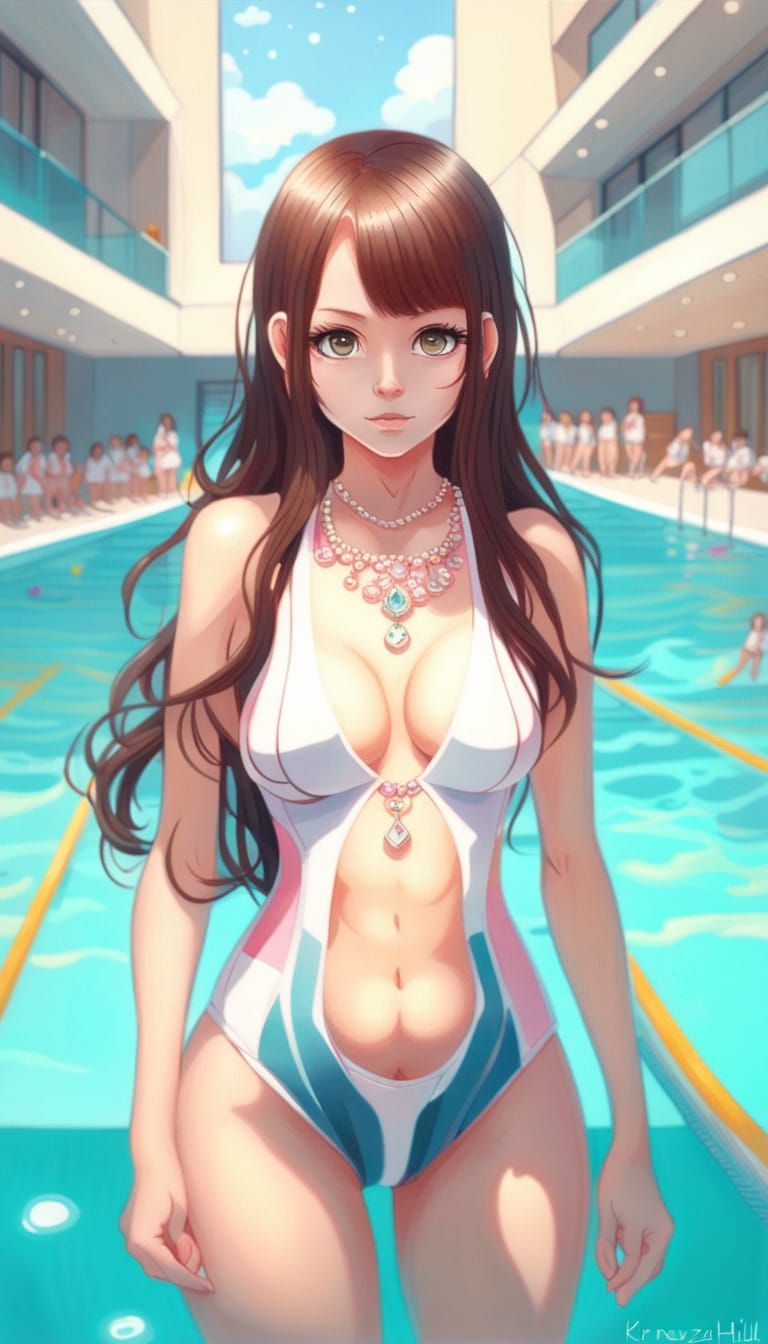 SDXL 0.9 animegirl generation test