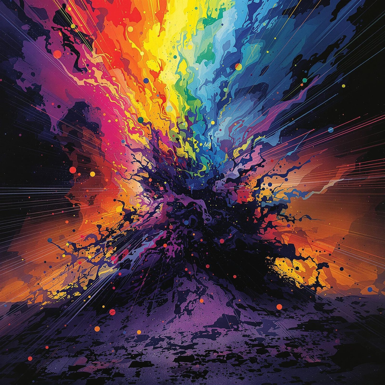 Abstract Album Cover: Illusory Motion