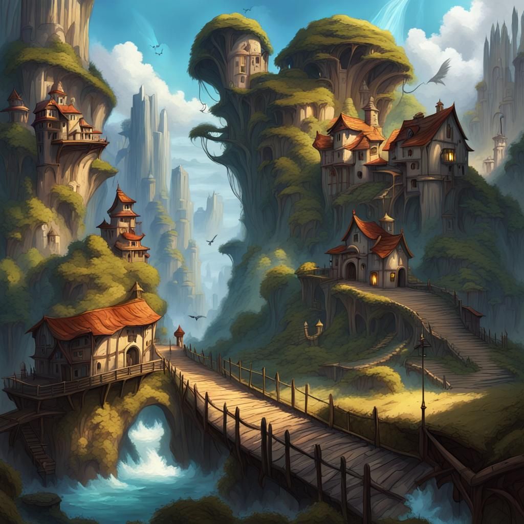 Fantasy World: Digital Painting Concept Art