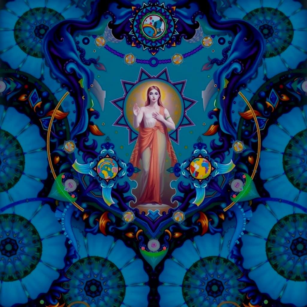 Masterpiece Painting of Beauty and Truth