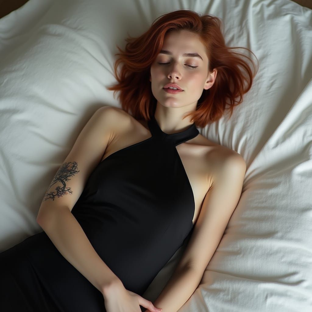 Neo-Zen Woman in Calming Serenity