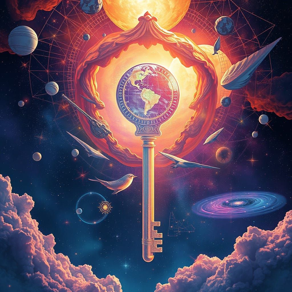 Cosmic Holographic Astral Landscape in 8k Resolution