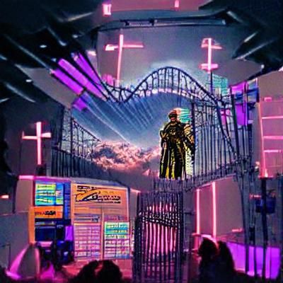 Cyberpunk Afterlife: Friends Passing to Heaven