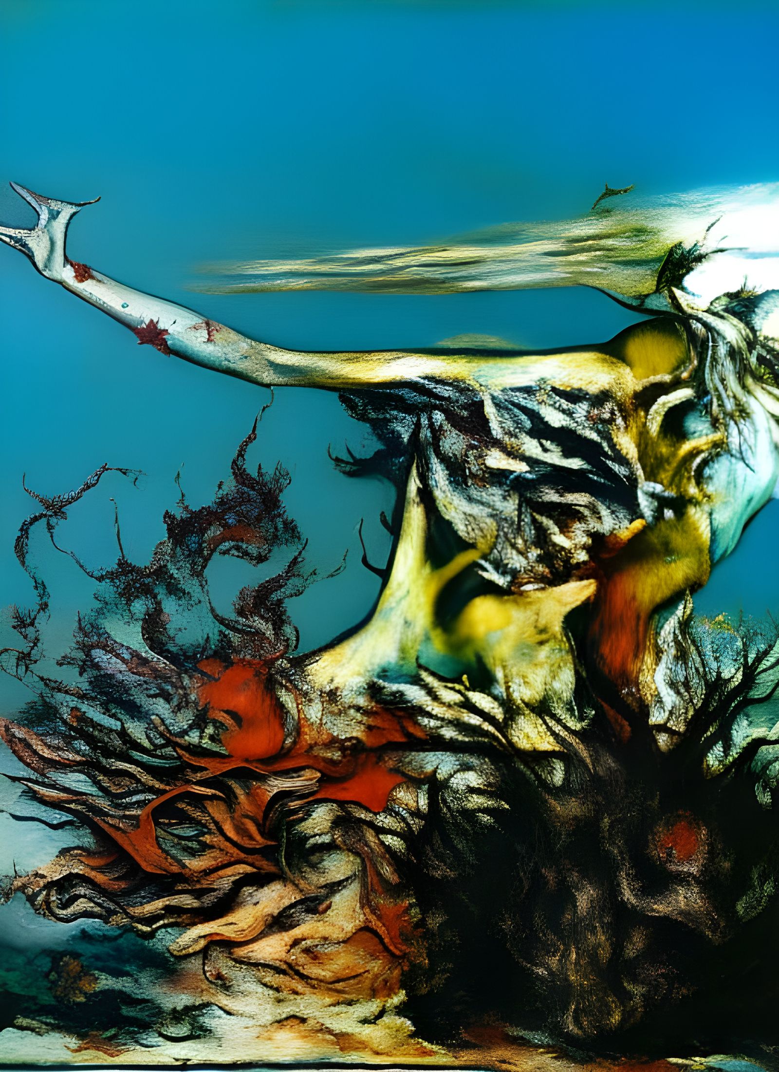 Surreal Chaos: Hyperreal Painting Inspired by Dorothea Tanni...