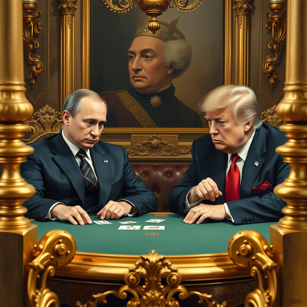 Confident Putin Triumphs Over Trump in Lavish Card Game