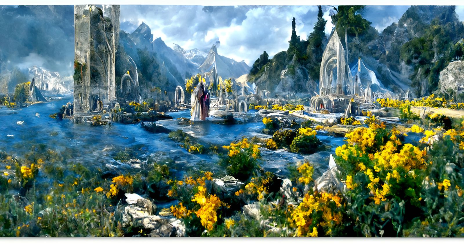 Noldor and the Undying Lands: Hyperdetailed Elemental Painti...
