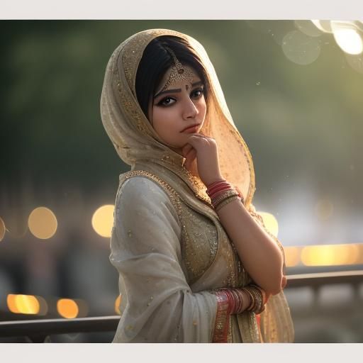 Pakistani Girl Portrait in Professional Photography Style