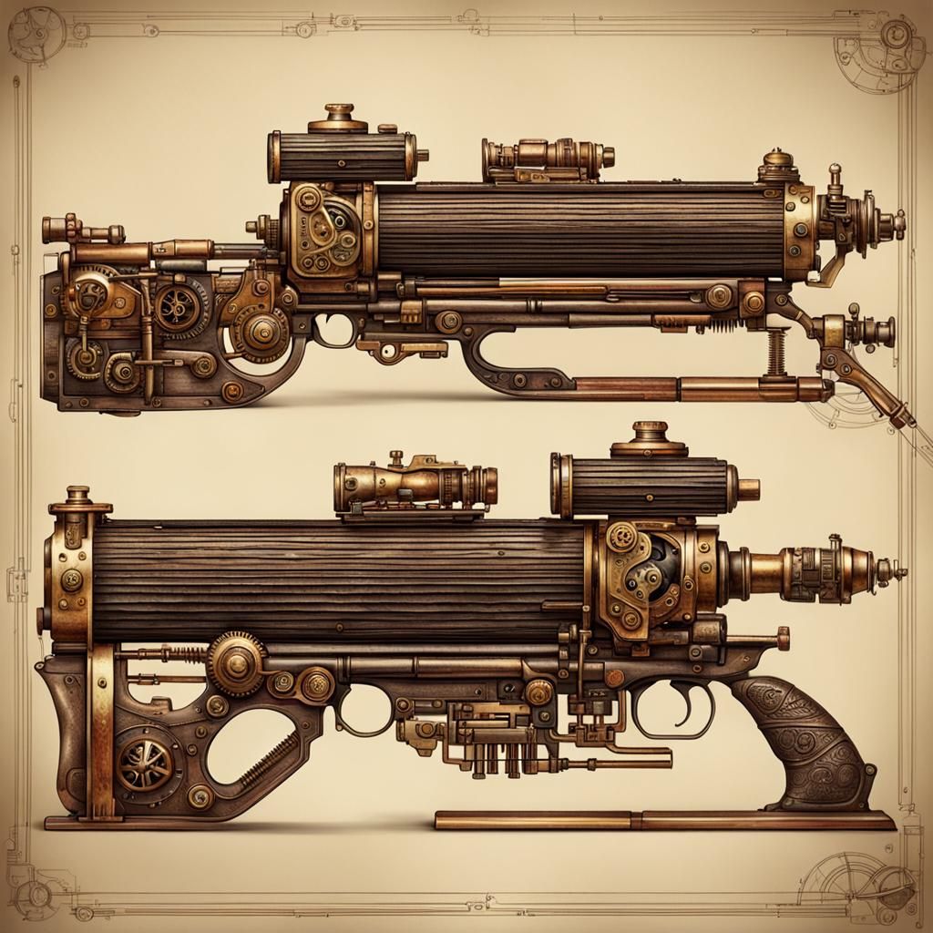 Steampunk Rifle Engine