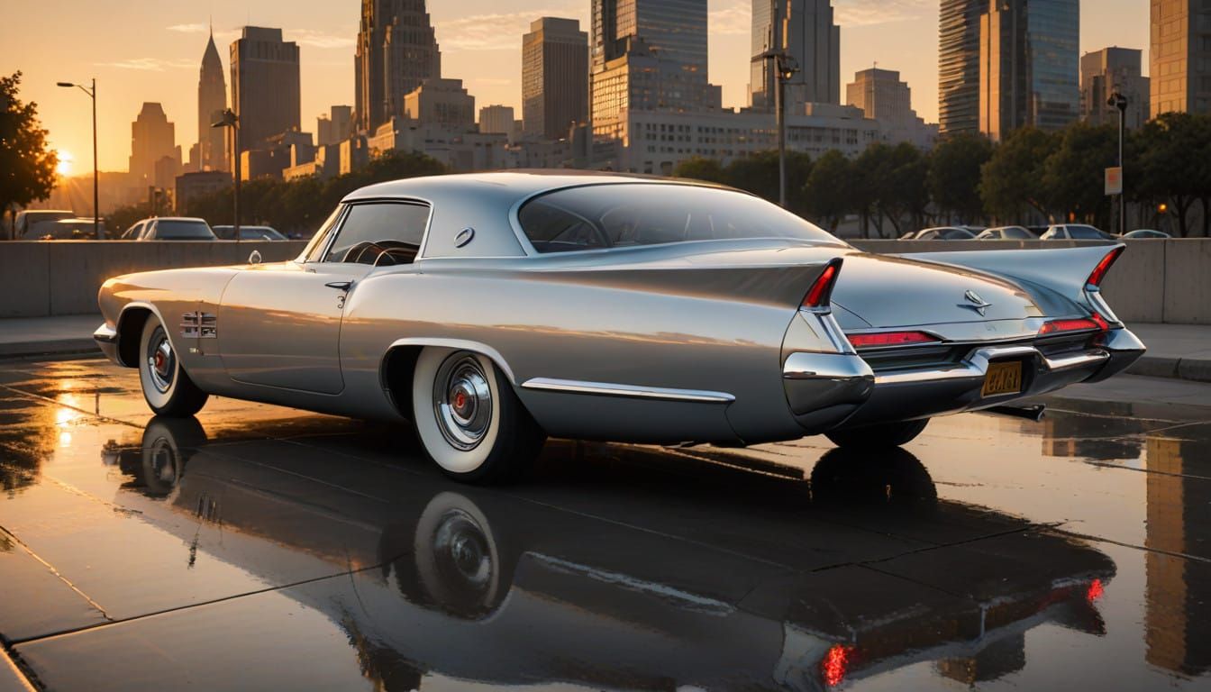 1955 Chrysler turbine engine experimental concept car that h...
