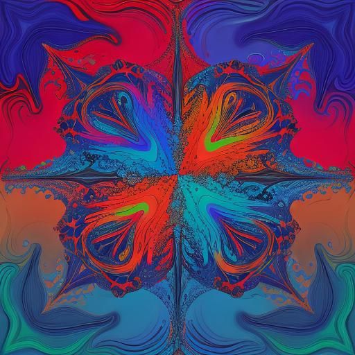 Psychedelic Sky: Pink and Orange Clouds Collide