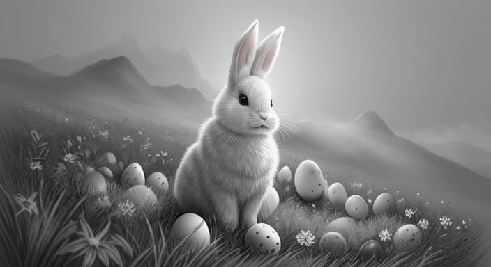 Misty Morning in a Wildflower Wonderland