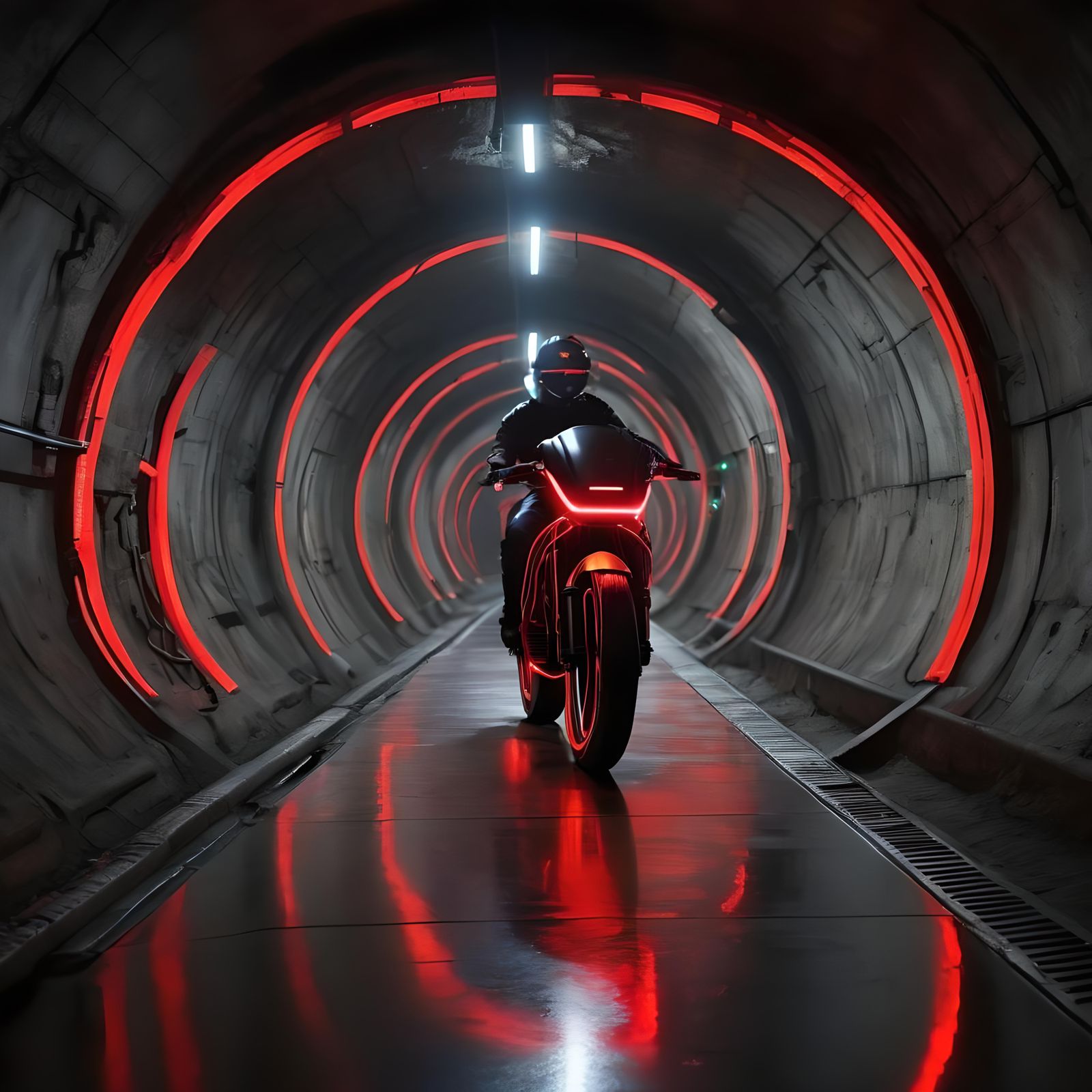 Cyberbike Navigating Underground Tunnels
