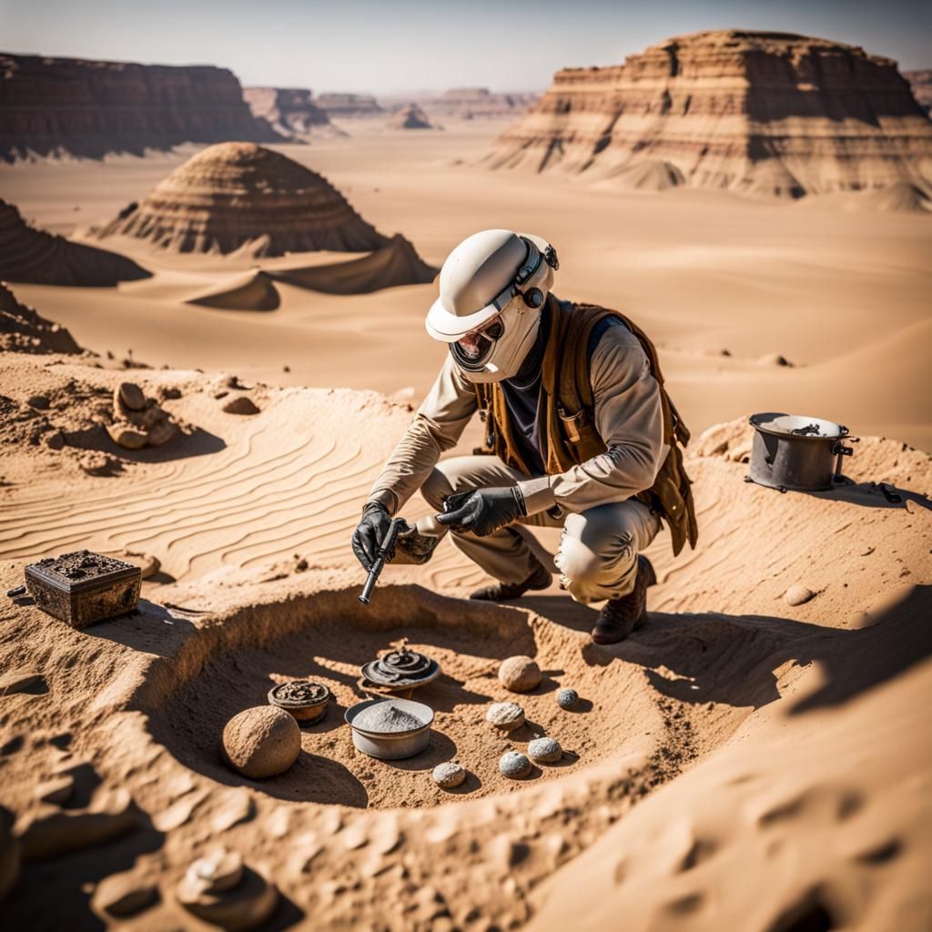 Archeologist Finds Artifacts on Alien World: Photo