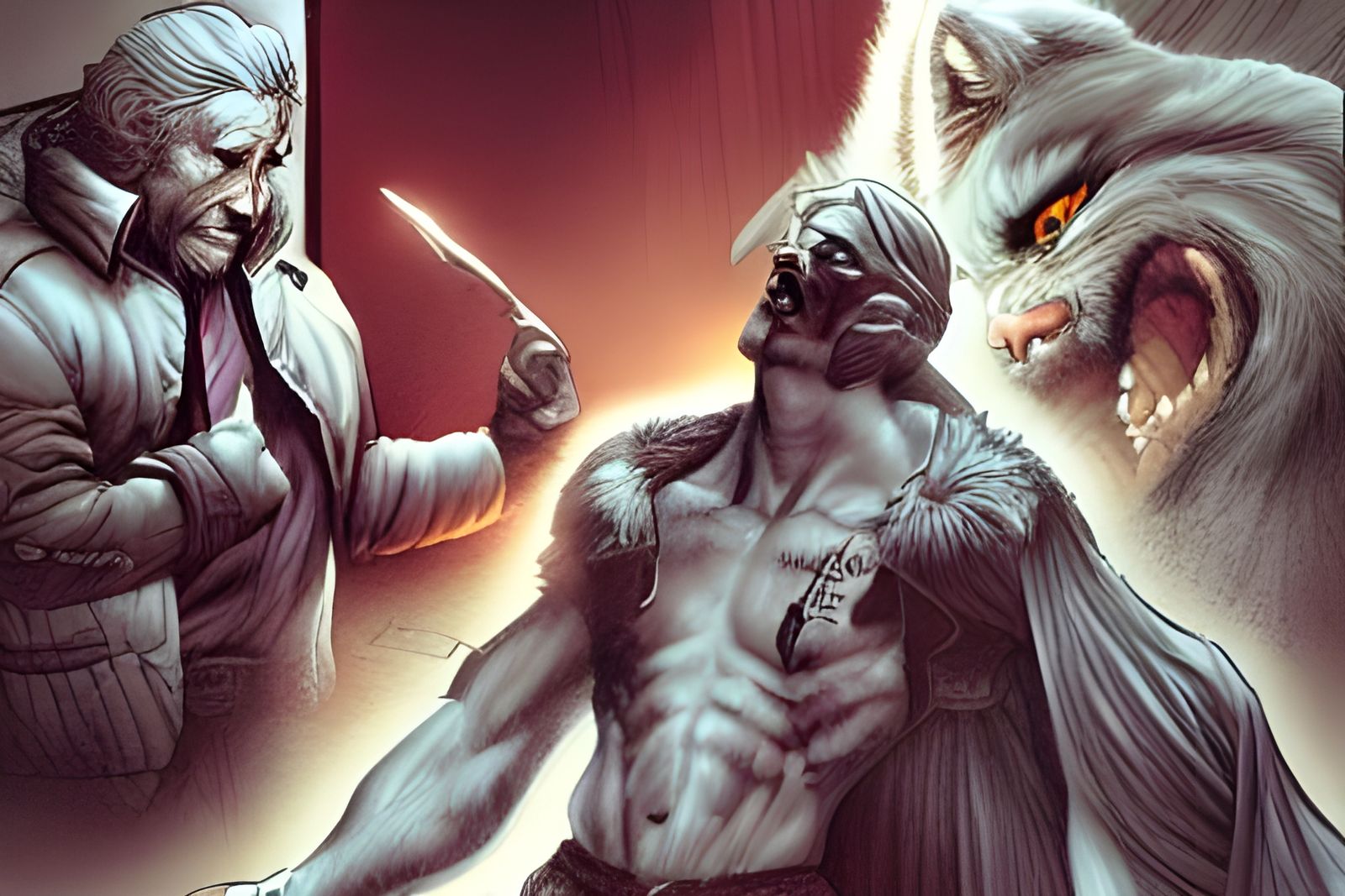 Wolf's Lament: Comic Book Art in Brooks & Mumford Style