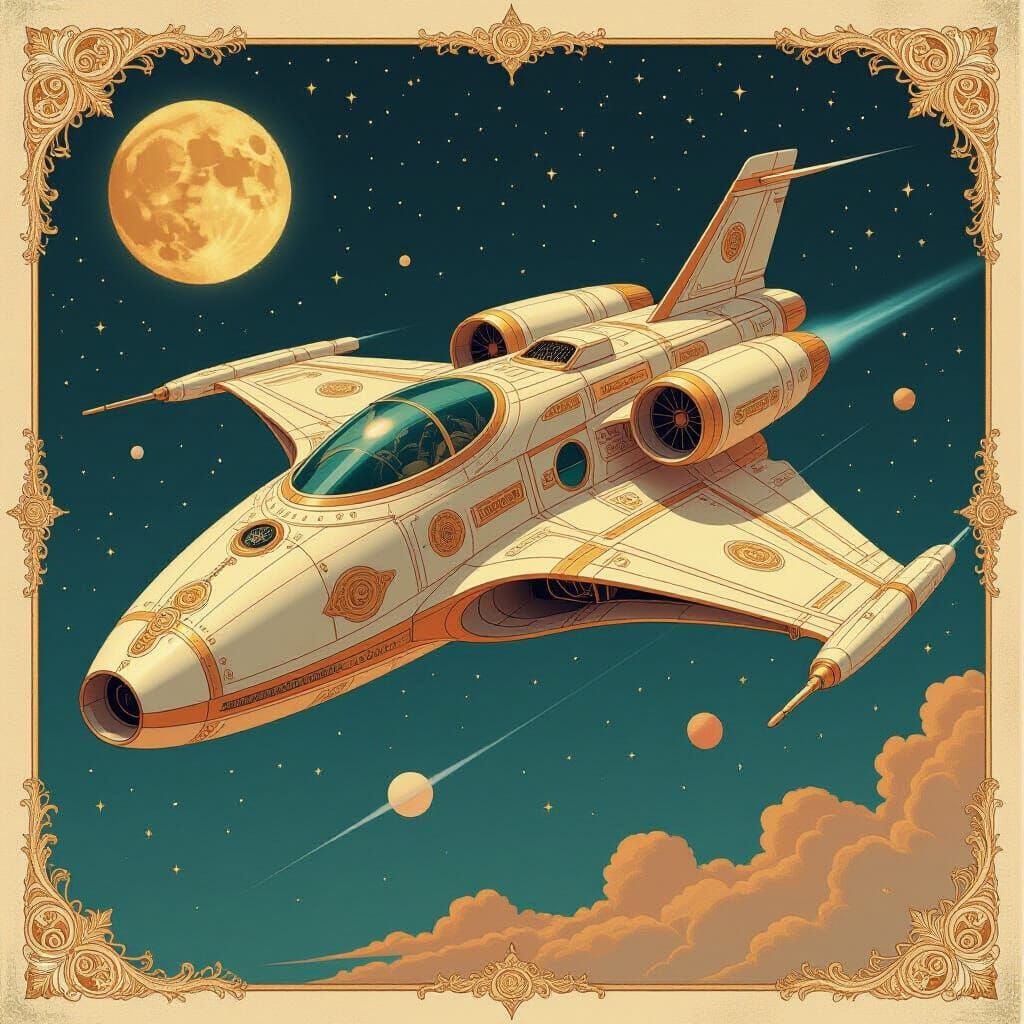 A rendition of a short-range space ship