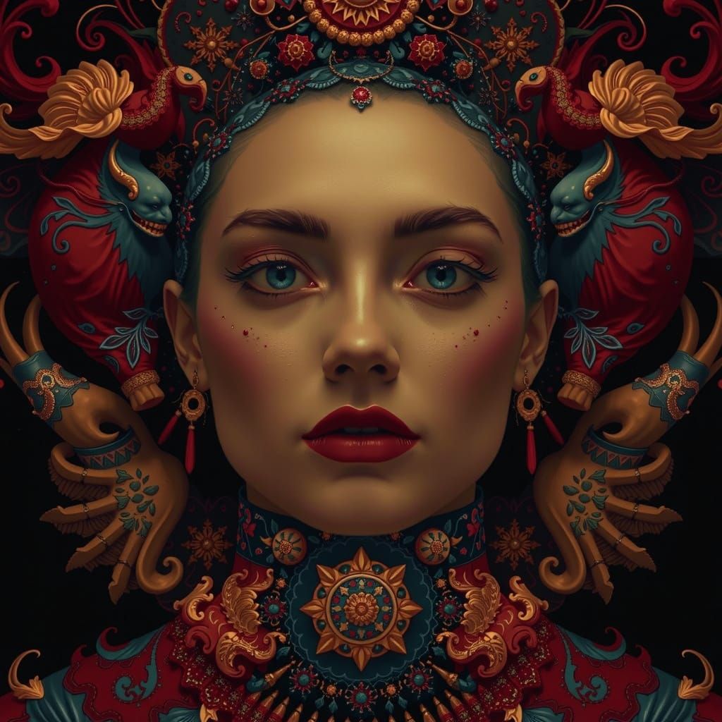 Vibrant Etching of Intense Colors and Bold Contrasts