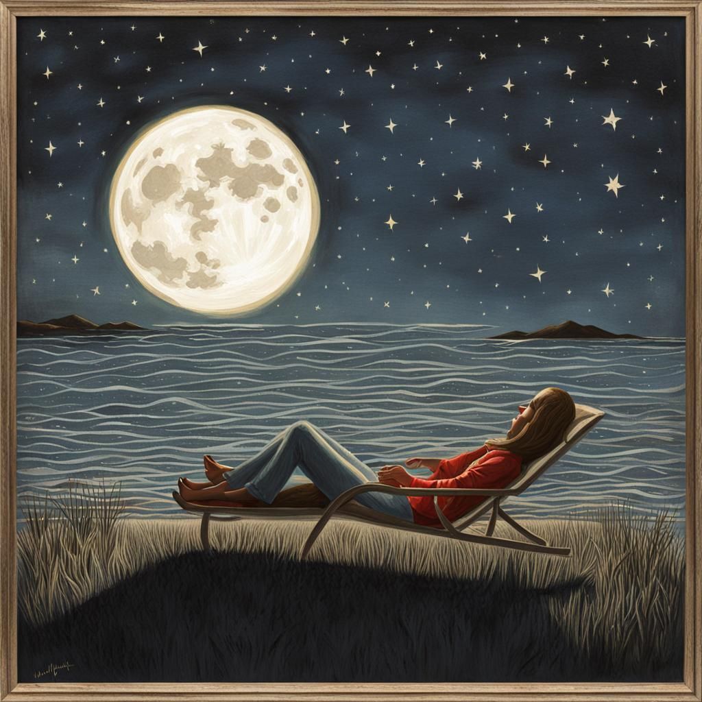 Abstract Imperfect Objects Sunbathing in Moonlight