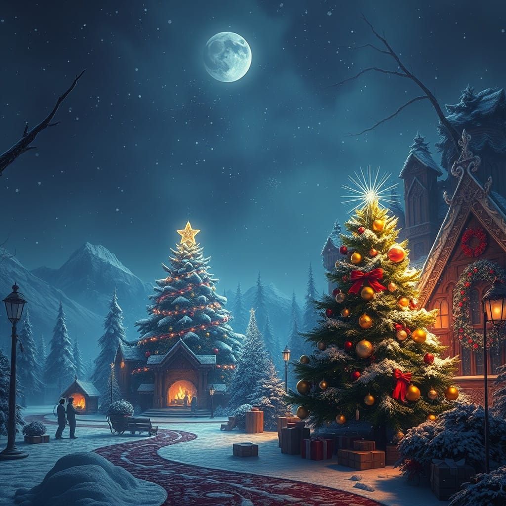 Christmas Fantasy in Rich, Fantastical Settings