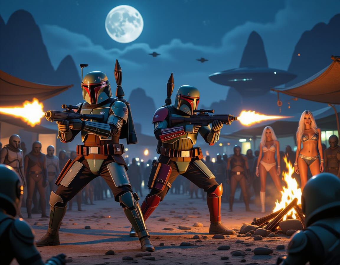 WE DON’T NEED STINKING BADGES!! Star Wars Bounty Hunters