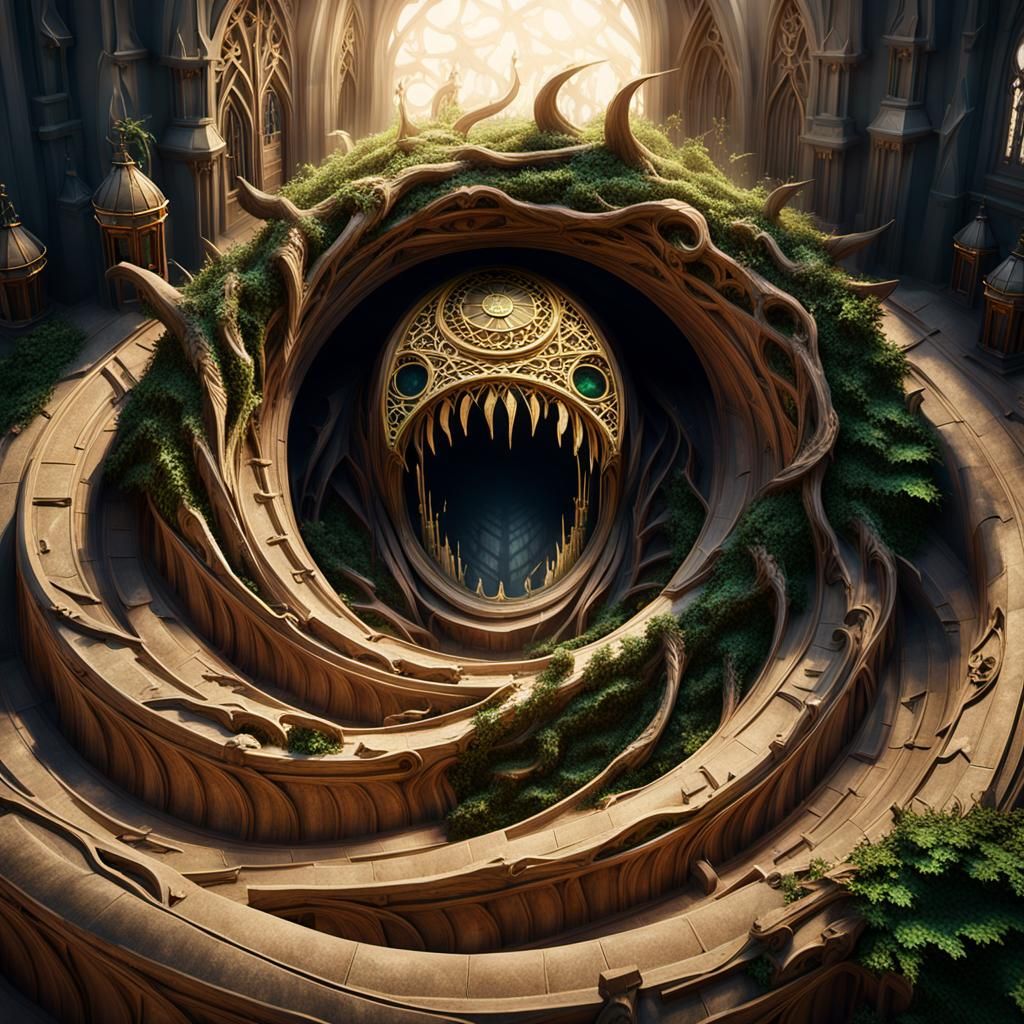 Mystical Fantasy Church with Stained Glass in Unreal Engine