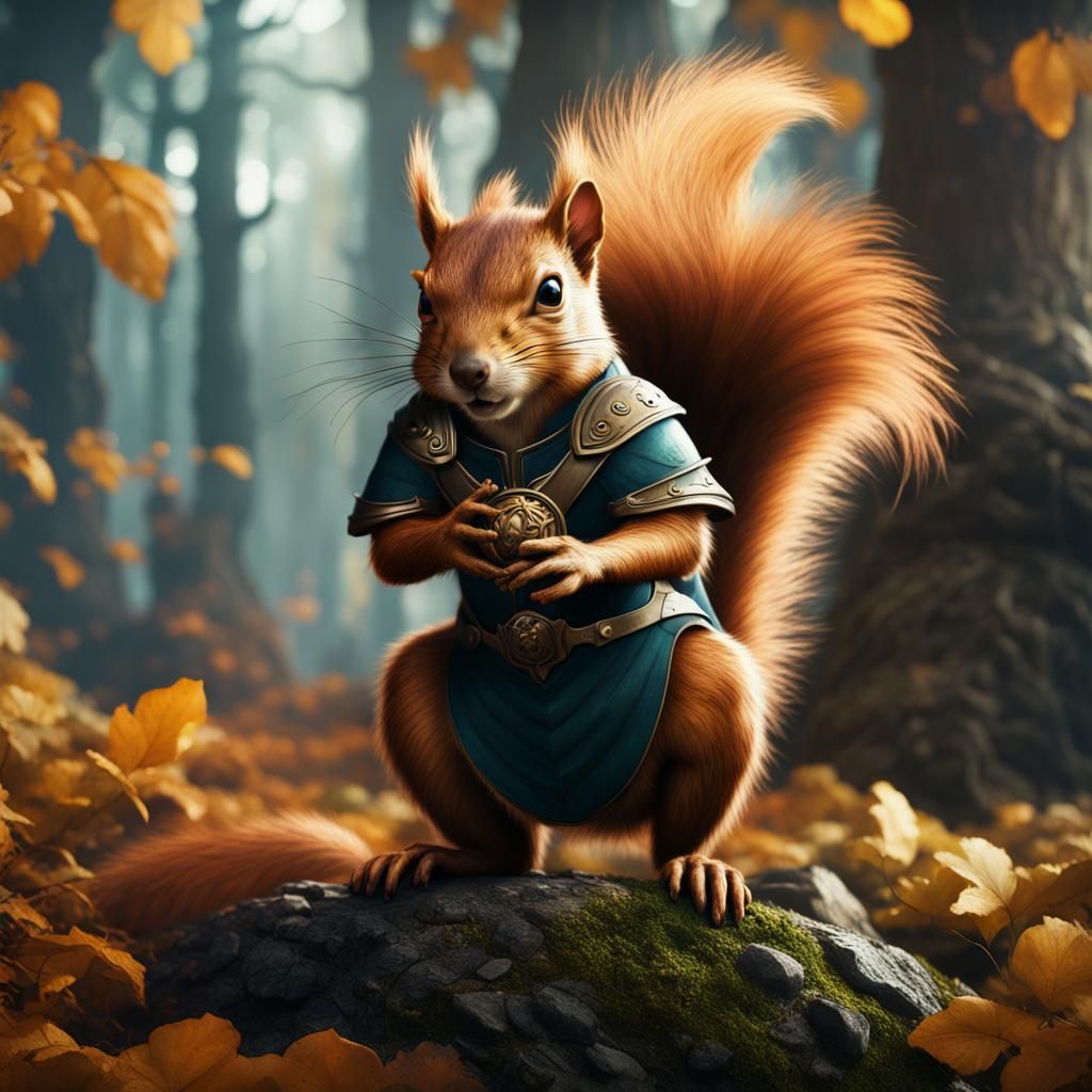 Squirrel Loki: Detailed Fantasy Concept Art