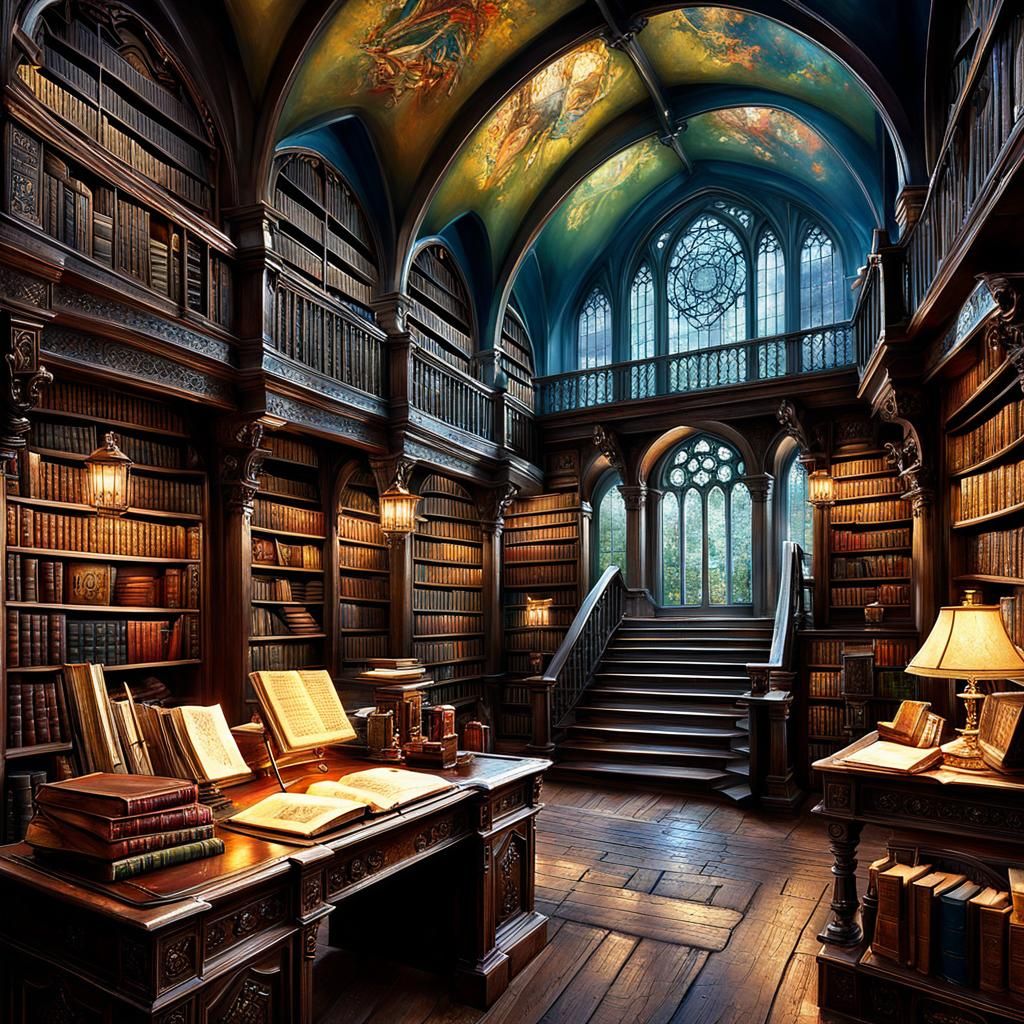 Medieval library