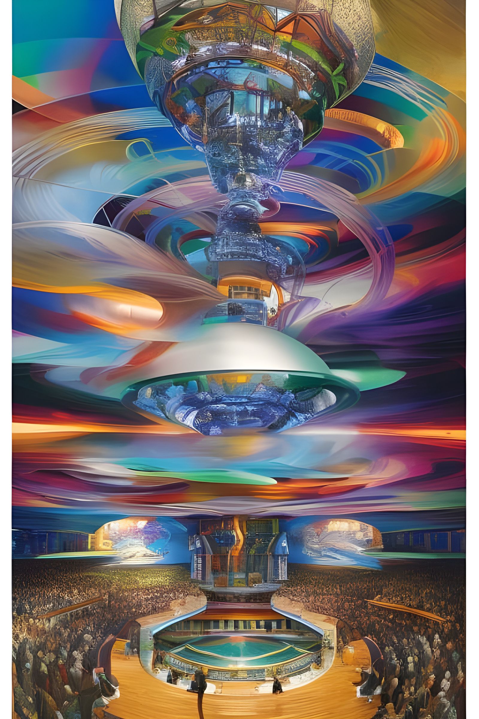 Hyperdetailed Abstract Art with Folk Singers