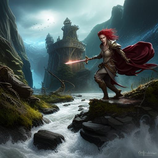 Pike Attack in Detailed Matte Painting