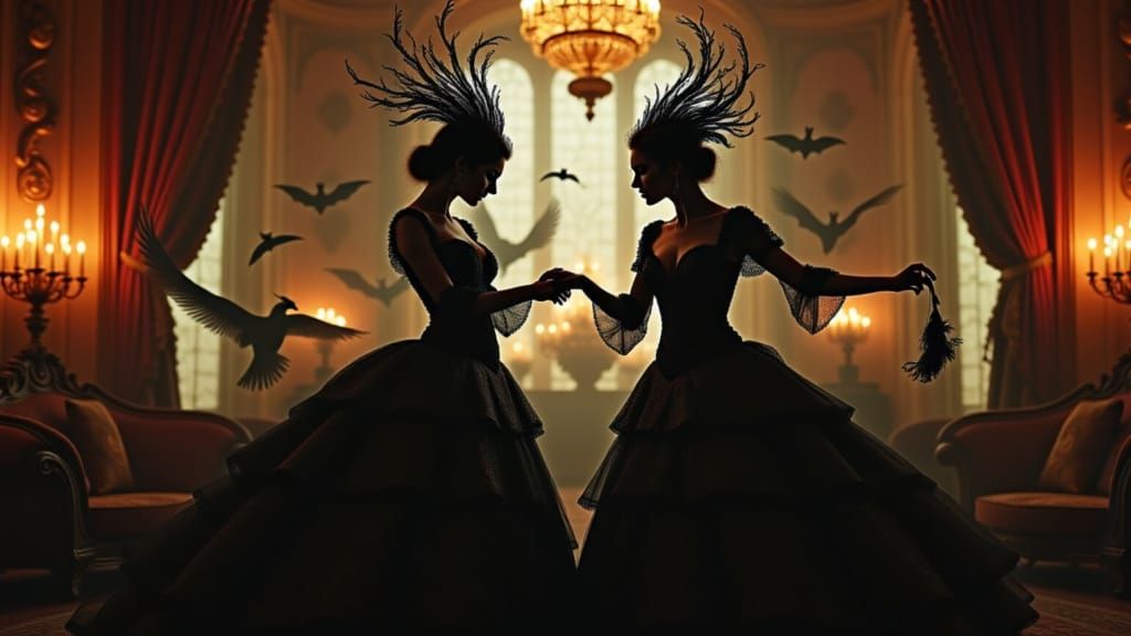 Masked Dancers in Candlelight: A Baroque Shadow Dance