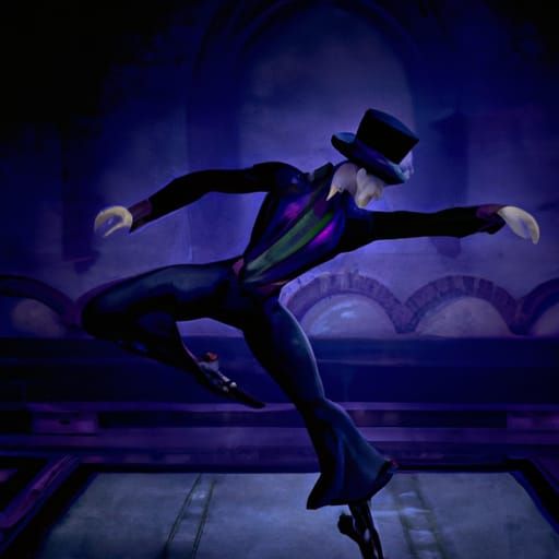 Vampire Tap Dancer in Dark Fantasy Style