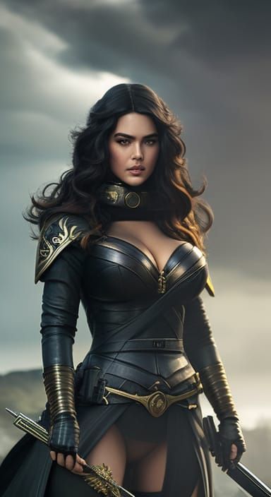 Yennefer in Iron Armor, Digital Illustration