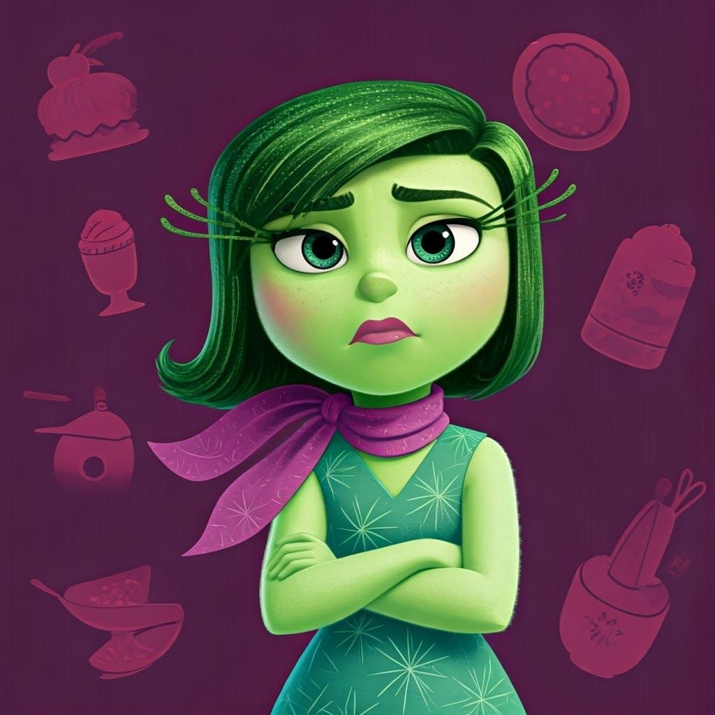 Disgust (from the Pixar movie Inside Out)