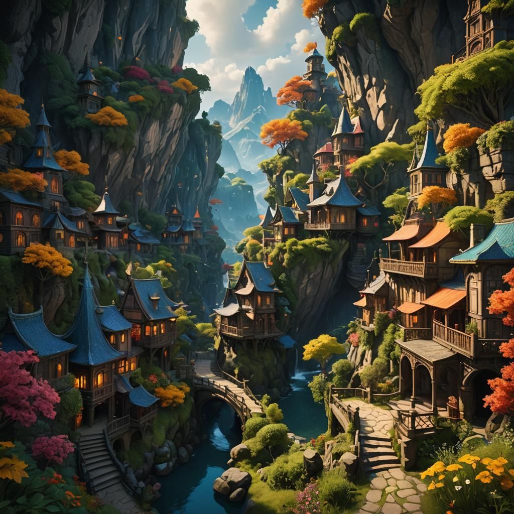Fantastical Journey of Self-Discovery: Matte Painting
