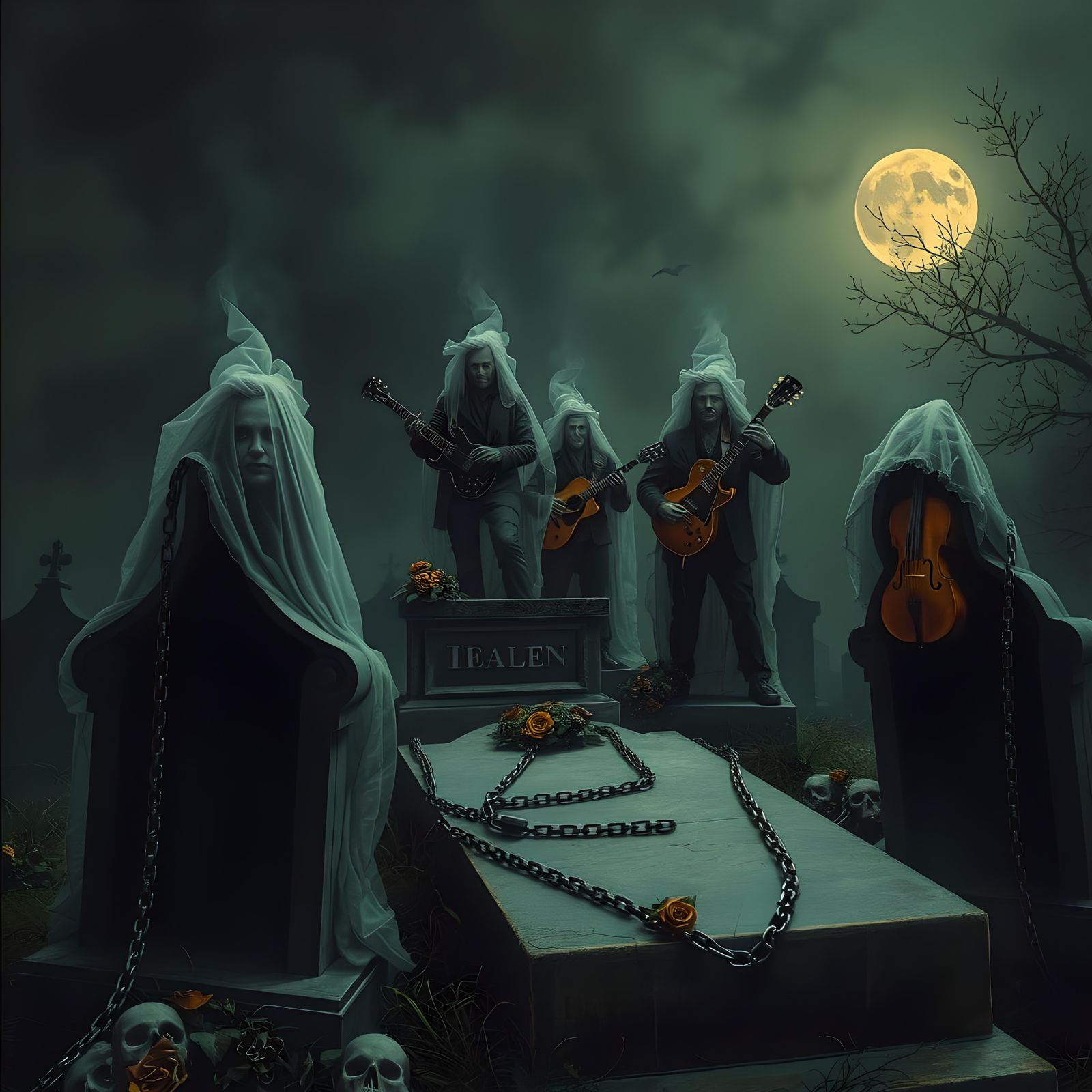 Rock Stars Emerge in Haunted Graveyard Concert