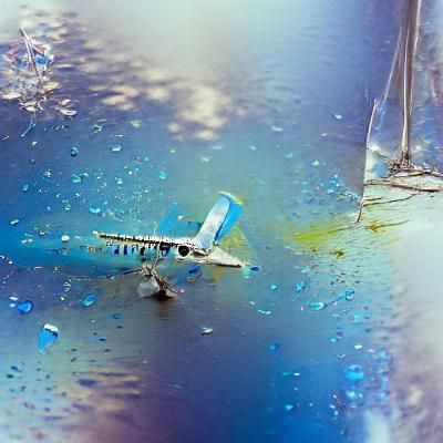 Airplane in Flight: AI Generated Image