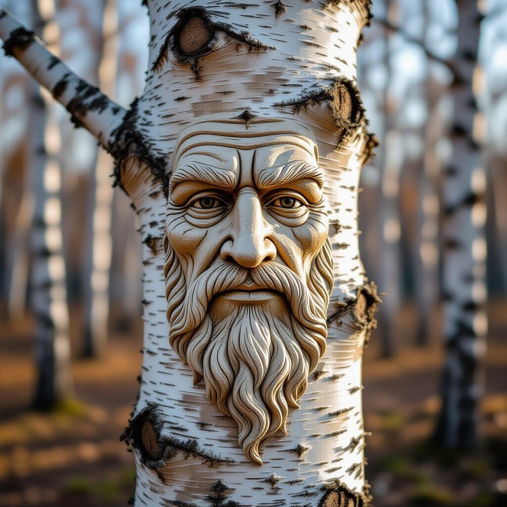 Birch Tree Treant Close-Up