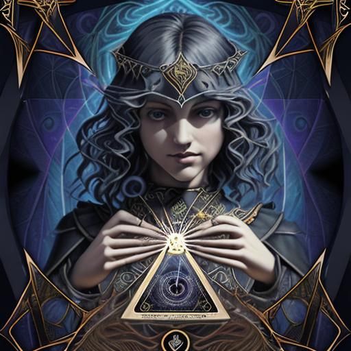 Spiritual Tarot Card Deck with Abstract Fractal Designs