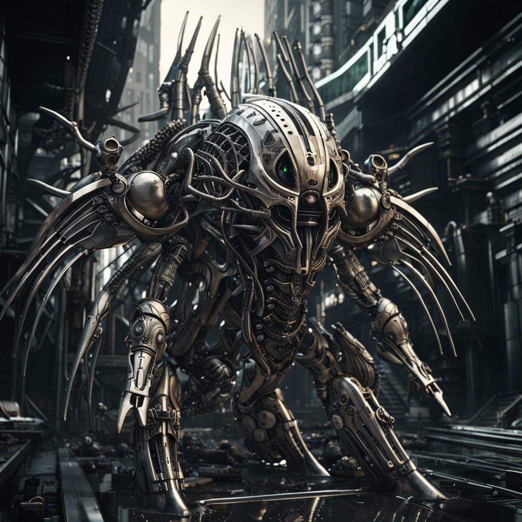 Biomechanical Angel of Death in Decaying City