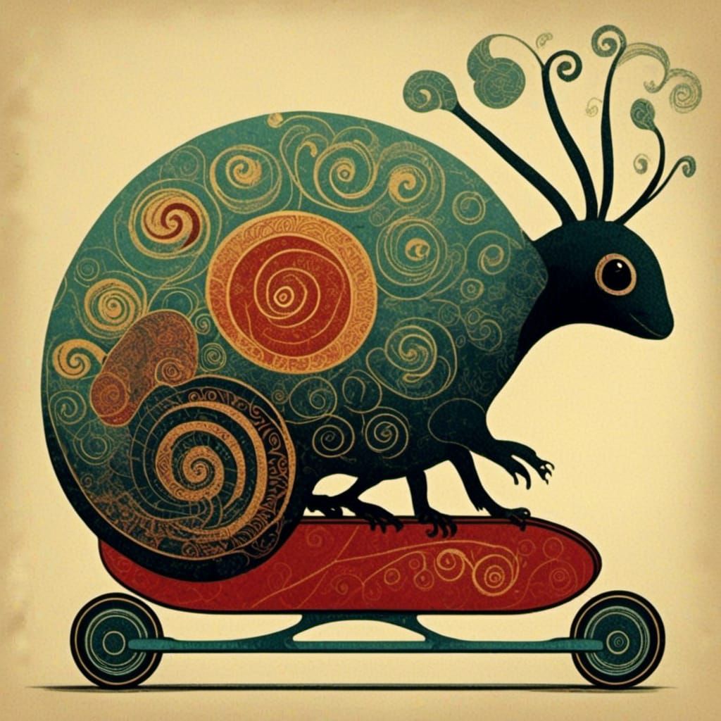 Skateboard with Unique Digital Design Elements