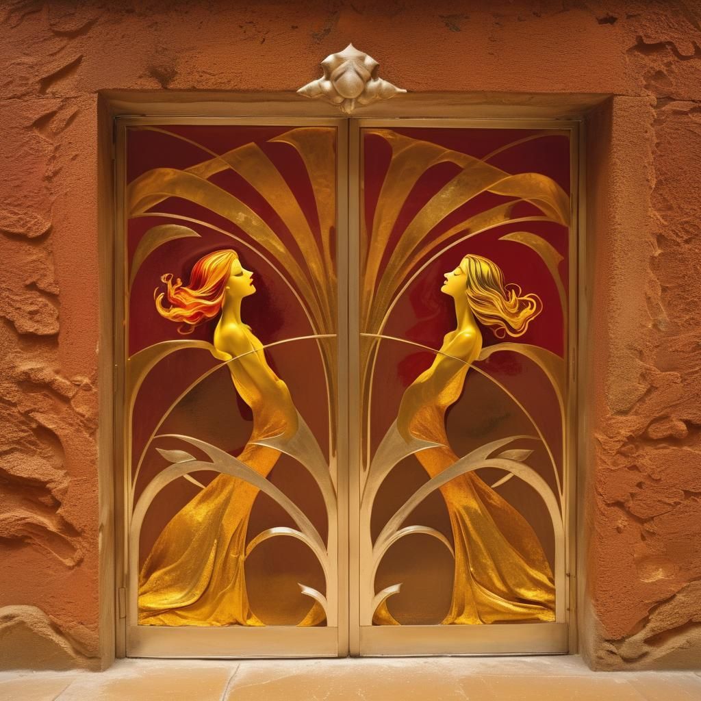 Entwined Faces in Passionate Opposition