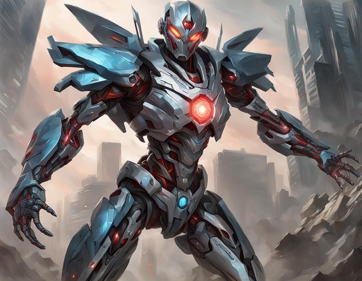 Magic Robot: Vibrant Digital Art in 8K