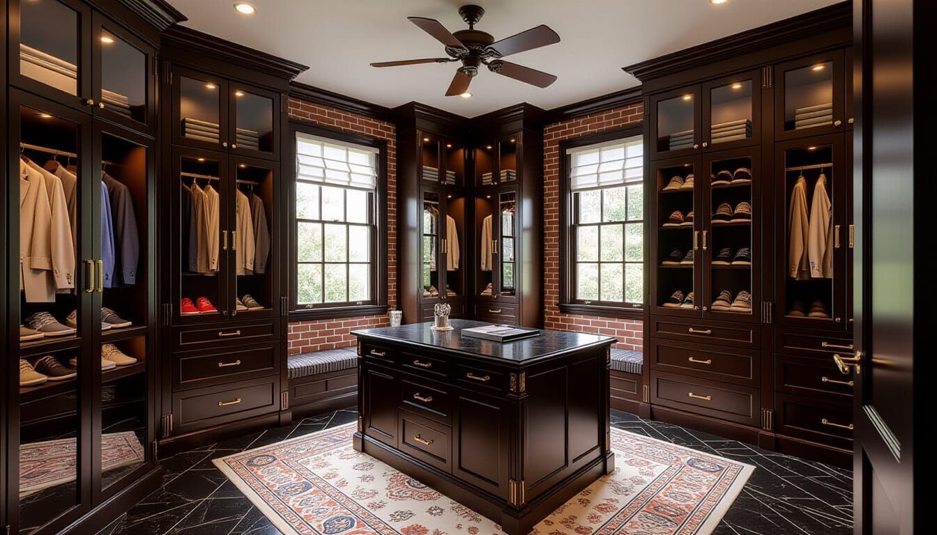 Victorian Walk-In Closet Oil Painting