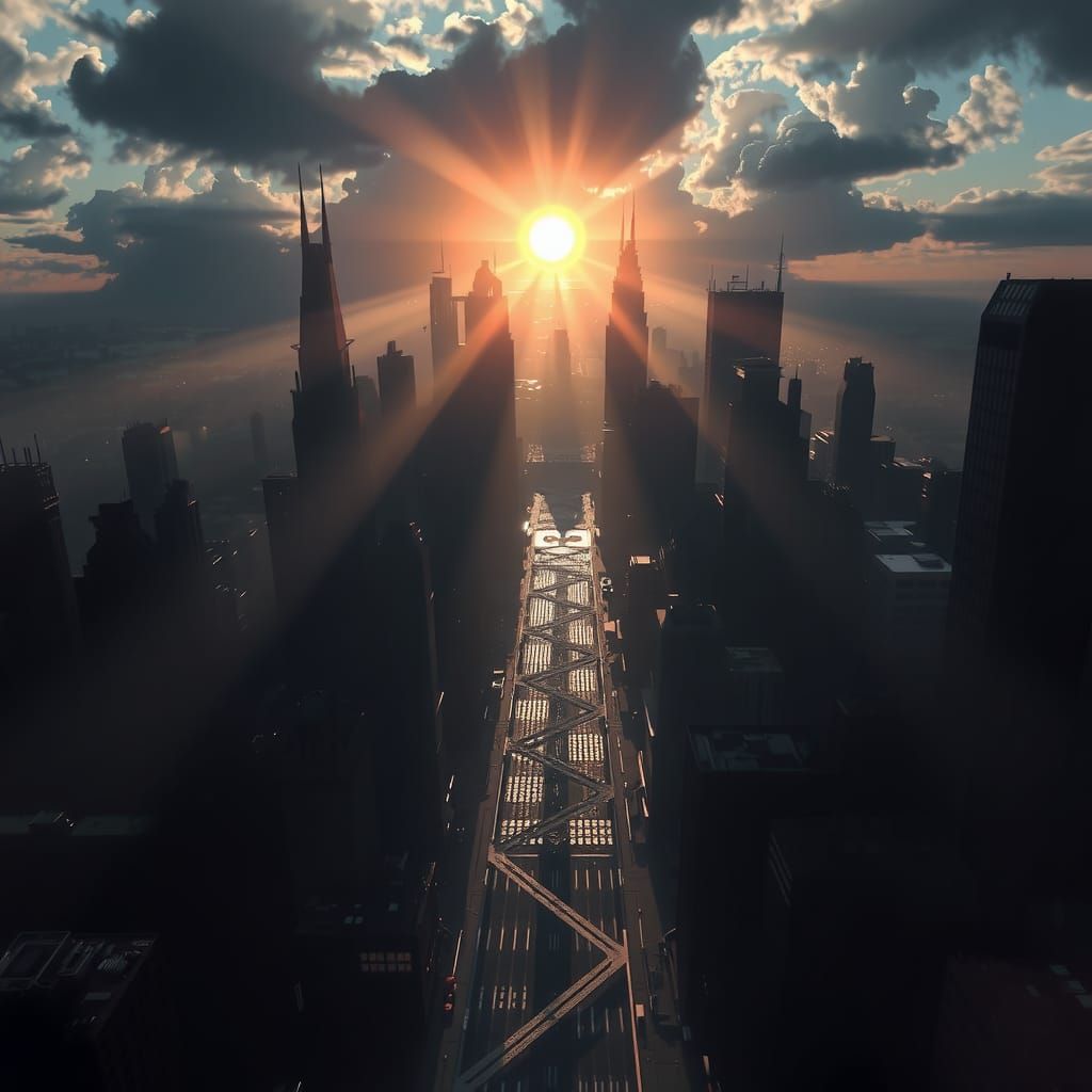 Batman in Gotham: Gothic Digital Matte Painting