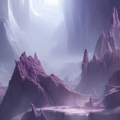 Dramatic Crystalline Structures in Digital Matte Painting