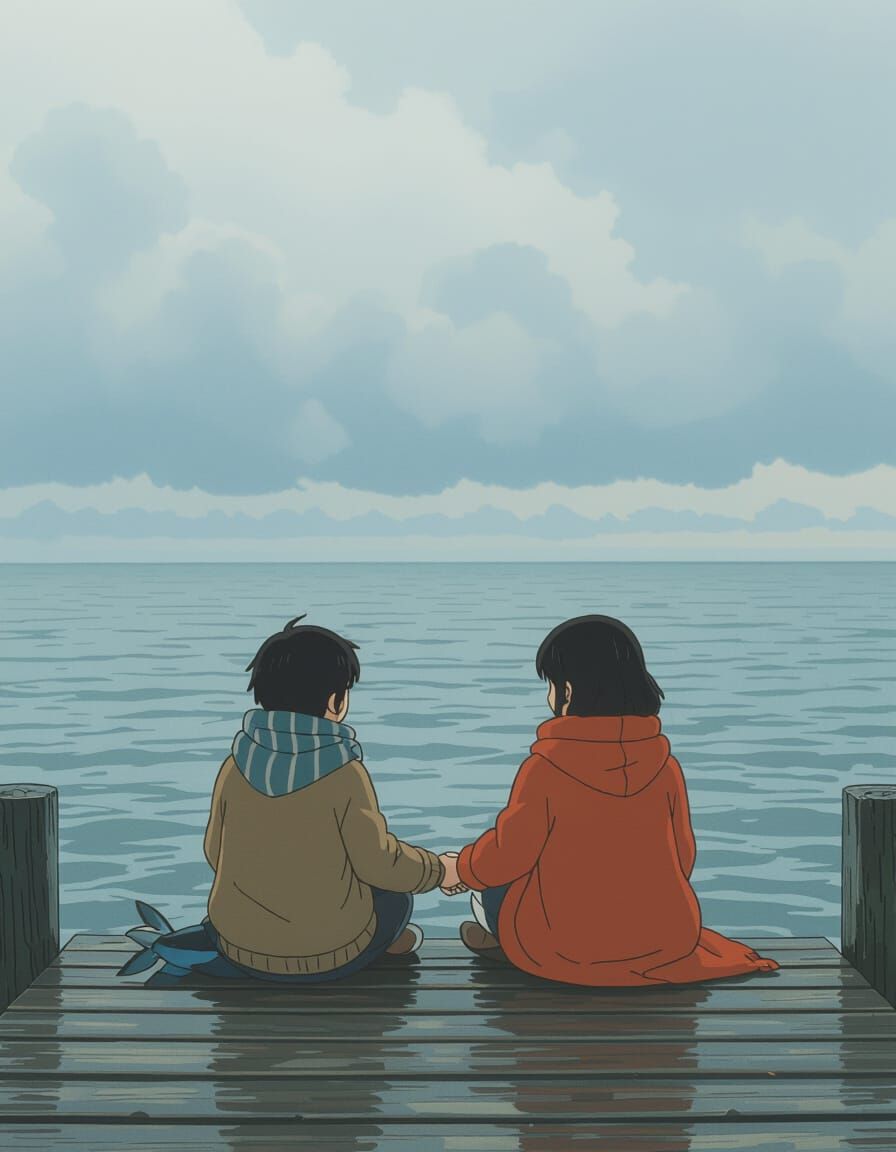 Contemplative Moment: Fish and Friend at the Harbor