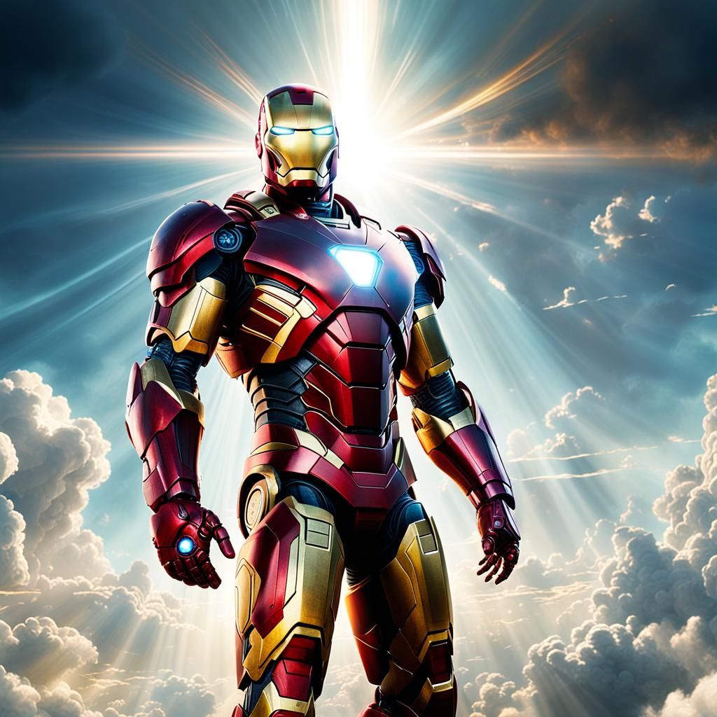 Epic Iron Man Digital Matte Painting