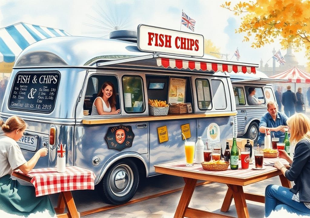 One of Uk's Favourites , Good ol' Fish and Chips ๐